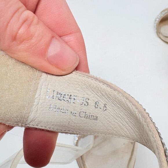 Jeffrey Campbell Lindsay Crystal Rhinestone Sparkle And Shine Heels Size 6.5 - Picture 10 of 12